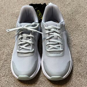 Avia Light Grey Mint Mesh Jogger Odor Control Sneakers Size 6